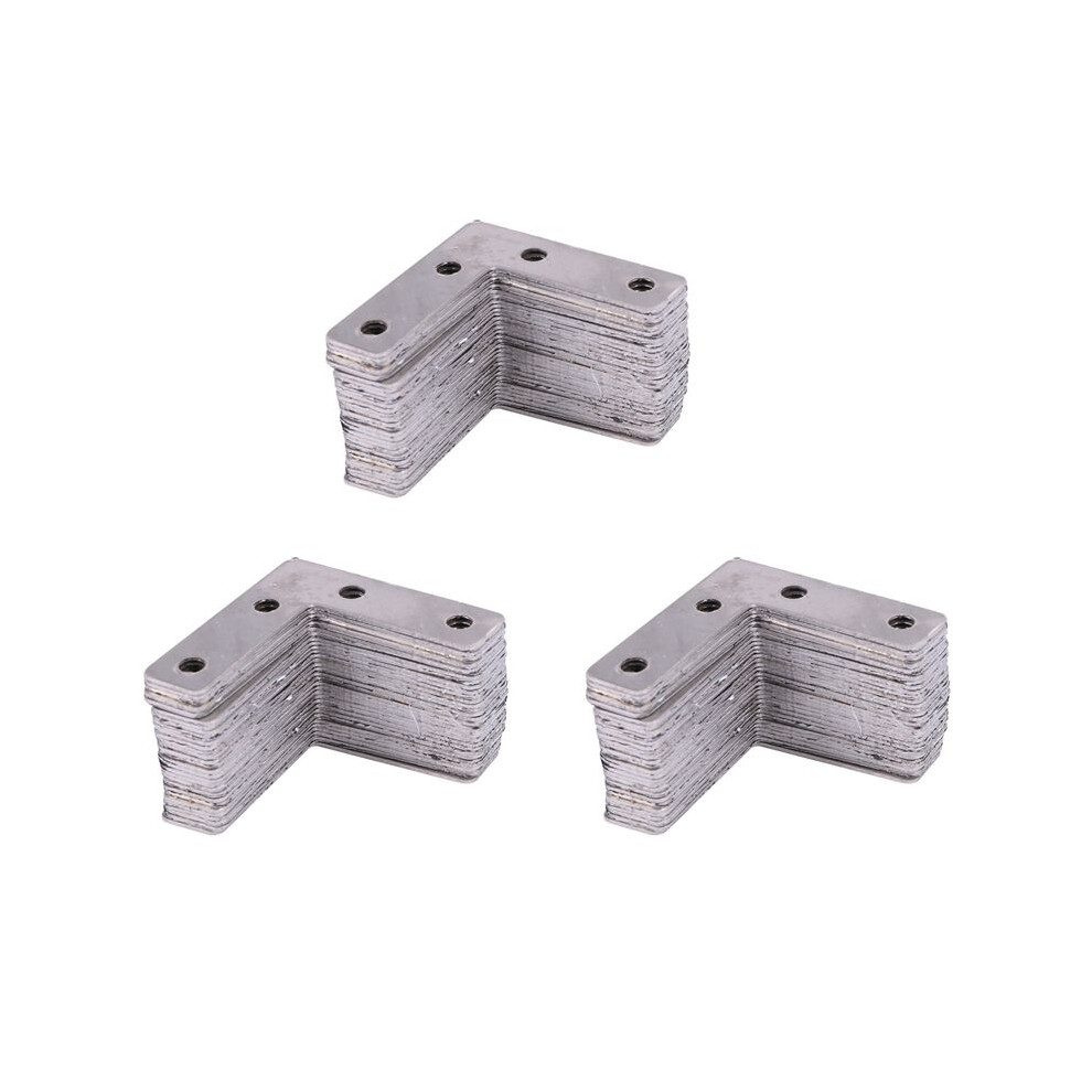 50Mmx50mmx1mm L Shaped Flat Fixing Mending Repair Plates Brackets 90Pcs 6031819277028