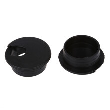 20 Pcs 35 mm Schwarze Kabeldurchfuehrung Kabeldurchlass Schreibtisch Tisch Aus Draht