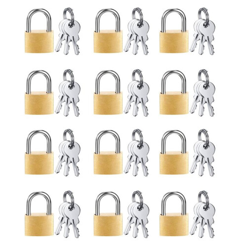 240 Pack  Padlock Small Padlock Solid Brass Locks with 720 Key for Luggage Lock,Backpack,Gym Locker Lock 2