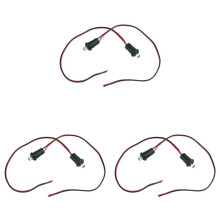 6 PièCes SéRies 12V Bleu Clignotant Dummy Faux Voiture Alarme Dash Mount LED LumièRe Moto Accessoires
