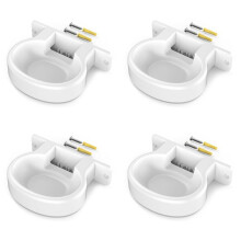 for Nest WiFi Pro Wall Mounting Bracket Intelligent Speaker Wall Storage Bracket Base, 4 PCS