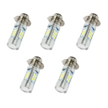 5X H6 Single-Claw Motorcycle 3030 21SMD Led Headlight Light Lamp Bulb 1200LM White 21W
