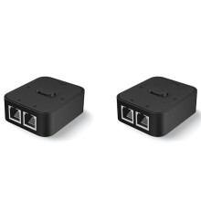 2X 2 Port RJ45 LAN CAT6 Network Selector 1000Mbps 2 in 1 Out/1 in 2 Out Interner Externer Netzwerk Switcher Splitter