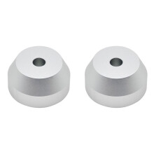 2 Stks Vinyl Record Dome Adapter Universele 45 RPM Draaitafel Aluminium Accessoires voor 7 Inch EP Record Vinyl