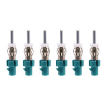 6X Car Stereo Antenna Adapter FM AM Radio Connector - Fakra to DIN Antenna Plug Converter for Car Receiver
