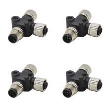 4X for NMEA 2000 3 Port Multiport T Connector Kit Silver 3 Way Adapter for Boat Marine Accessories