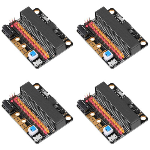 4X Micro-Bit Expansion Board IOBIT V2.0 Breakout Adapter Shield with Buzzer for BBC Micro:Bit Kids'S Python