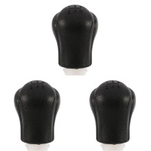 3X Leva del Cambio Manuale nel Pelle con Pomello del Cambio per Auto per Hilux Revo 5 Velocità