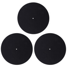 3Pcs Ultra-Thin Anti-Static Lp Vinyl Turntable Record Player Pad for Phonographs Flat Soft Mat Record Slipmat Mat Pad