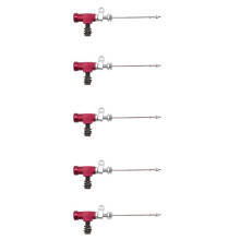 5X Motorcycle Embrayage Hydraulique Pompe Frein M10X1.25mm Tige de Frein Cylindre Aluminium Rouge