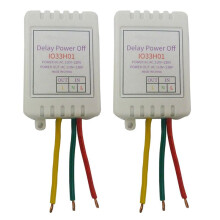 2PCS 1-480Min Timer Adjustable Disconnect Delay Controller AC 110V 220V Power- Delay OFF Relay Voltage Output
