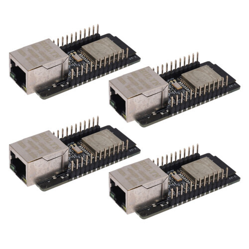 4X WT32-ETH01 Embedded Serial Port Networking  + Wifi Combo Gateway Module