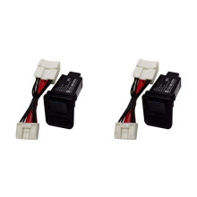 2X Car Rear Seats USB Adapter Charger QC 3.0 D Type C Fast Charging Socket for Alphard Vellfire 30 Series 15-23
