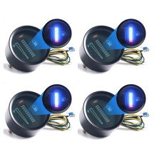 4X 24 V 2 Pouces 52mm Universel Voiture Moto Jauge de Niveau de Carburant Jauge LED Affichage de La Lumière Jauge de Réservoir de Carburant Bateau