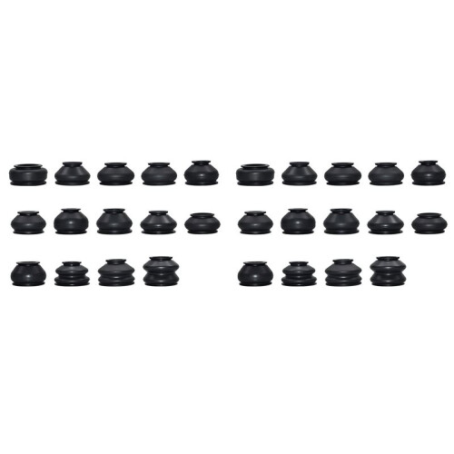 28PCS Tie Rod Boot, Tie Rod End Boot, Rubber Dust Cap Tie Rod End Kit,  Joint Boot Replacement for Most Vehicle