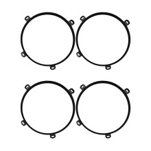 4Pcs for Jk Tj 07-17 7-Inch LED Headlight Round Ring Mounting Bracket Black