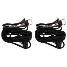 2X Cavo per Cablaggio Esteso da 6 Metri per Auto 16 Pin con Canbus per E39 (01-04) / E53 (01-05) Installa Lettore Stereo Android