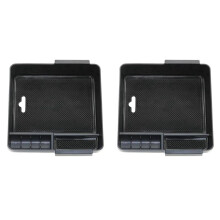 2X Car Armrest Center Console Glove Storage Box Tray Organizer for Pajero Sport 207-2018