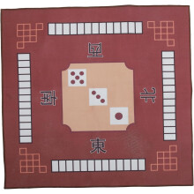 Mahjongmatta fyrkantig form polyestertyg latex botten brusreducering