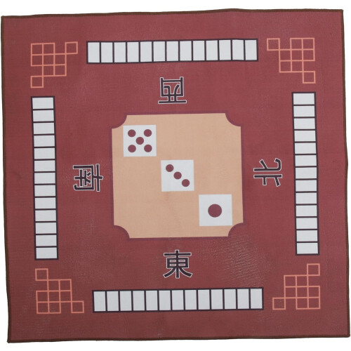 Mahjong Mat Board Τετράγωνο Σχήμα Πολυεστερικού Υφάσματος Λατέξ Κάτω Μείωση Θορύβου