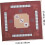 Mahjong Mat Board Τετράγωνο Σχήμα Πολυεστερικού Υφάσματος Λατέξ Κάτω Μείωση Θορύβου 5
