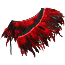 Elegantný šál Raven Plume pre ženy Dekoratívny halloweensky plášť