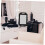 Handheld Large Foam Mirror with Handle Shatterproof High Definition Surface Ergonomic Grip Backmount 5