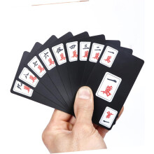 1set PVC-muovista valmistettuja pokeri- ja mahjong-kortteja, mini-mahjong- ja kannettavia pelikortteja