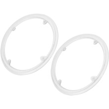 2 Stück Mountainbike-Kettenblattschutz, 48 Zähne, 4 Löcher, weiß, Kurbelgarnitur-Kettenblattschutz