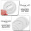 100pcs White Paper Candle Dust Covers Pull Tab for DIY Scented Candle Making Round Protective Lid 7