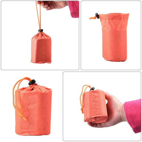 2pcs Camping Sleeping Bag Storage Bag Drawstring Organizer 1