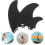 Universal Sup Paddle Board Fins Conjunto de 3 (5,4-polegadas) surfboard inflável timo Fcs2 tail fin para esquerda 8