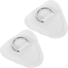 2 Stück D-förmige Kajak-Schnallen, elastische Seilschnallen für Kanus und Schlauchboote, PVC-Material