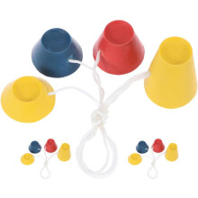 12 stuks rubberen golfhouders, decoratieve golfbases, rood, voor verbeterde tee-ondersteuning
