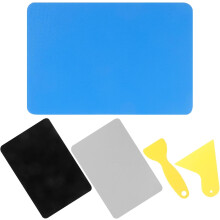 1 set de patch-uri de reparare pentru caiac din PVC, kit de patch-uri pentru bărci gonflabile, include un aplicator mare și mic