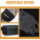 Baseball Catcher Handskar Band 4st Elastiskt Svart Polyester Handske Wrap Rem 5