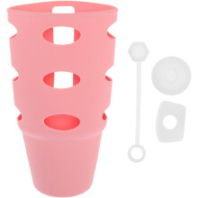 1 Set Silikon-Wasserflaschen-Schutzhülle, rutschfest, für Becher geeignet, leicht zu reinigen, verhindert Umkippen