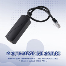 4X 2.5G PoE 48V Naar 24V PoE-Converter RJ45-Poortuitgang 24V/1A 24W Max voor Passieve 24V-Bordapparaten 100Mbps