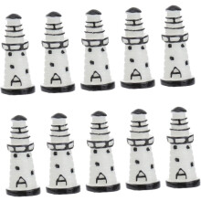 Art Resin Microlandschaft Lighthouse Decor 10pcs Set Micro Landscape Adornment Enhance Your Home and Office Ambiance