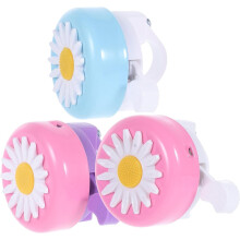 Sino de bicicleta bonito de 3pcs para meninos e meninas Sinos de som alto Design divertido de desenhos animados Branco Branco para equitação segura