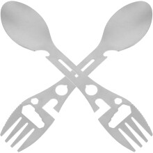 2er-Pack Camping-Spork, multifunktionales Campinggeschirr