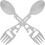 2pcs Camping Spork Outdoor Camping Tableware Multi-Function Spork 1