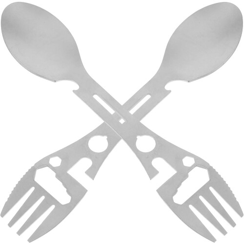 2er-Pack Camping-Spork, multifunktionales Campinggeschirr