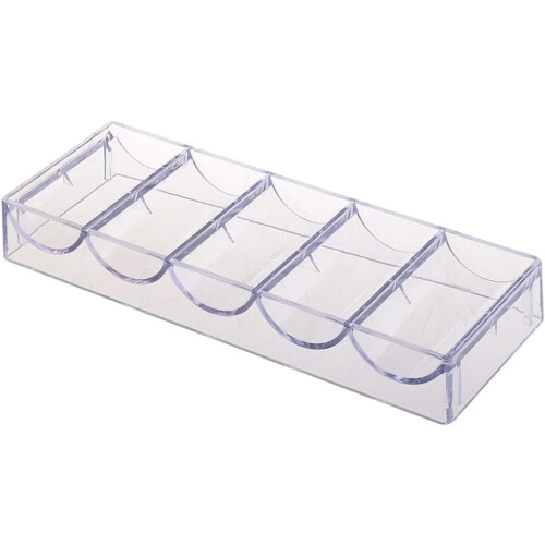 1pc Poker Chip Storage Box Stylish Chips Organizer Classified Compartments