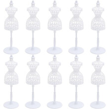 15pcs Mini Mannequin Creative Hollow Clothes Model Rack for Doll Fashion Display and Decoration