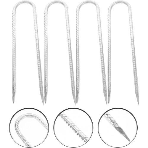 4 Stück U-förmige, robuste Zeltnägel 2