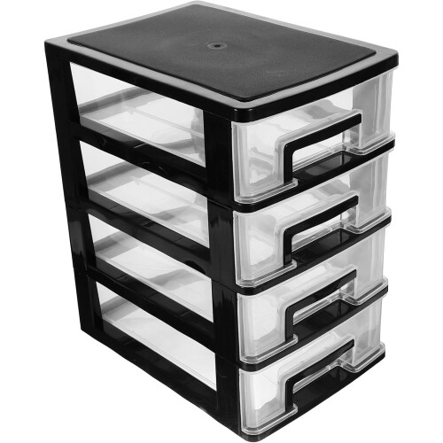 Multi-layers Plastic Storage Cute Locker Decor Mini Drawer Organizer, Plastic Dressers