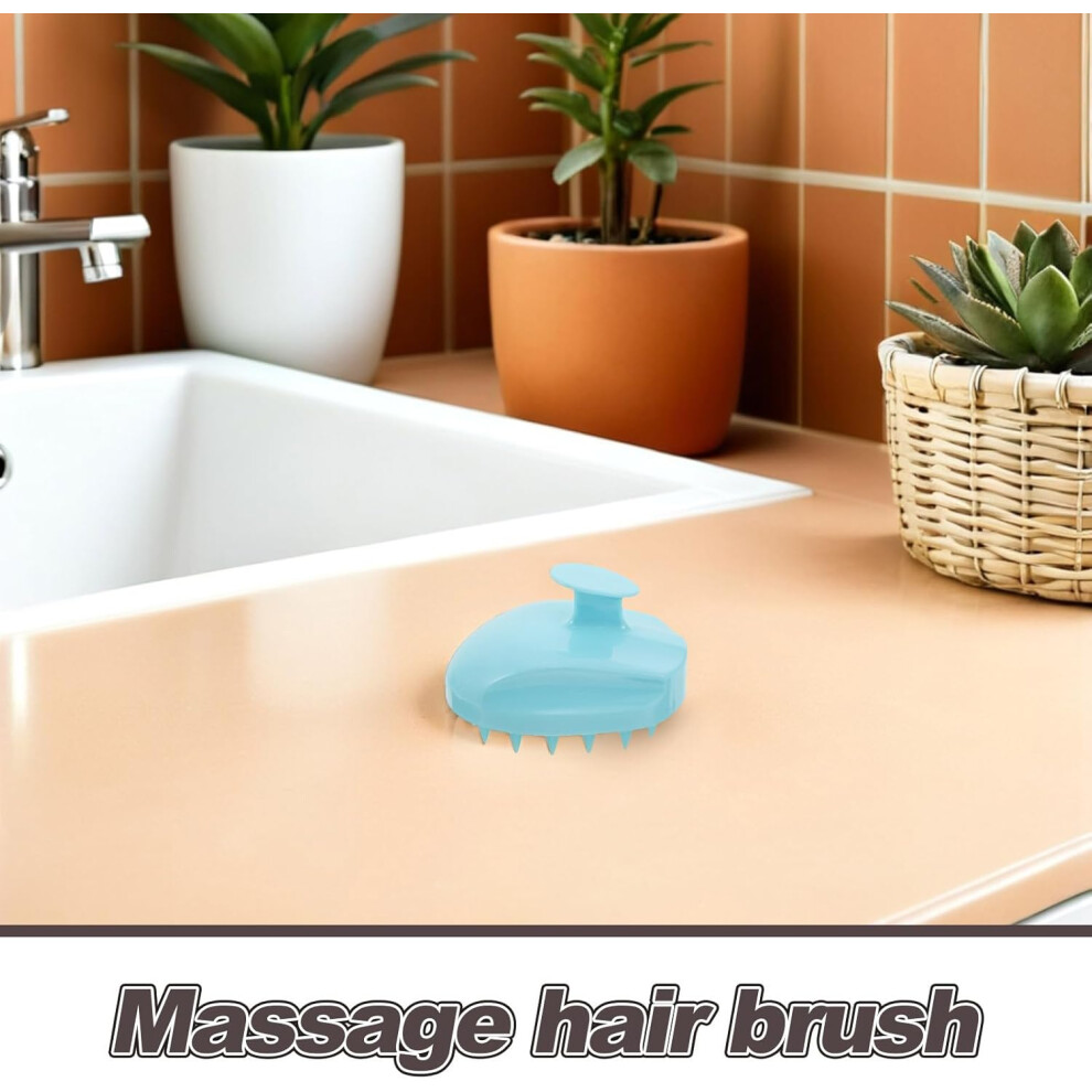 Hkhbjs 3Pcs Scalp Massager Shampoo Brush - Silicone Hair Scalp Scrubber - Portable Shower Hair Brush