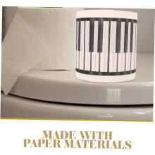 Toilettenpapierrolle mit Klaviermotiv, 1-lagig, dekoratives Badezimmerpapier mit Klaviermuster für Zuhause und Musikliebhaber