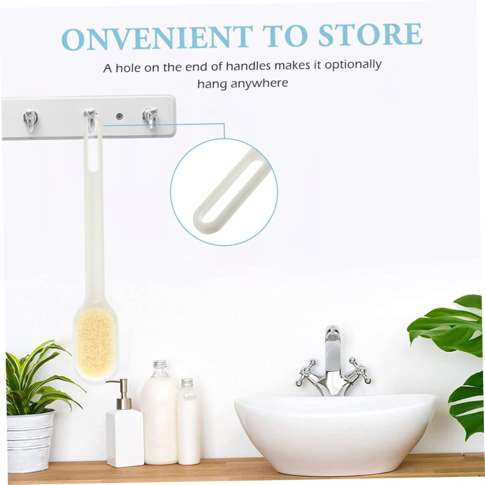 Hkhbjs Long Handle Bath Brush And Back Scrubber Soft Nylon Bristles Multipurpose Body Massager